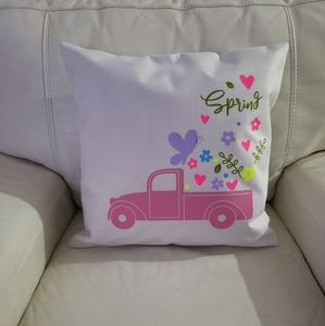 Custom made spring pillow case 18x18.